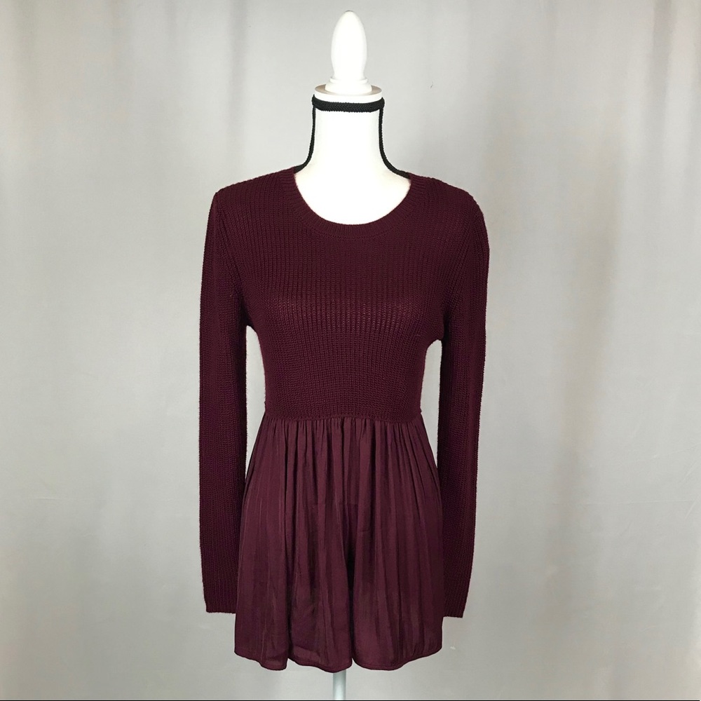 Burgundy Sweater Size Medium